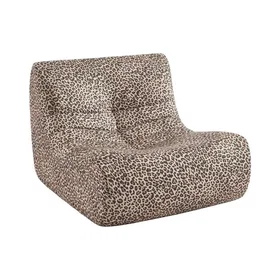 SWEEEK Fauteuil en Tissu Léopard