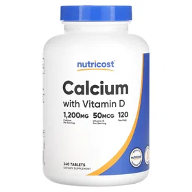 Nutricost Calcium Vitamin D 240 Tablets