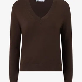 Mango V-neck Knit Sweater (Dam)