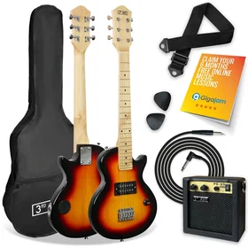 3rd Avenue Kids Rock Electric Guitar Maple Fretboard Sunburst