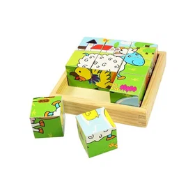 Bigjigs Toys Animal Cube 9 Pièces
