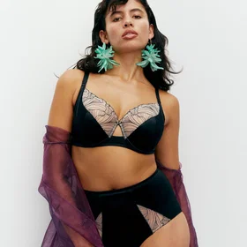 Chantelle Pulp Tattoo Love Very Covering Underwired Bra