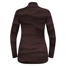 Odlo Merino Ridgelines Long Sleeve Base Layer (Dam)