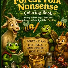 Forest Folk Nonsense The Bee Joke That Wasn't Funny Färgläggningsbok för Barn