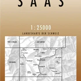 Swisstopo 1329 Saas
