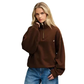 Superdry Monogram Sweatshirt Demi-Zip (Femme)