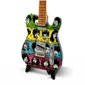 Rolling Stones Mini Guitar Replica Collectible 0850082584086
