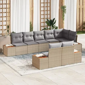 vidaXL Garden Sofa Set with Cushions 8 Pieces 3348111