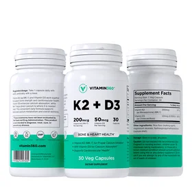 Vitamin360 K2 + D3 60 Vcaps