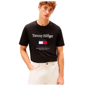 Tommy Hilfiger Embroidery Flag Kortärmad T-shirt (Herr)