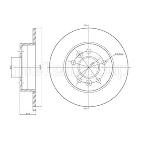 Metelli Bremsskive 23-0482C
