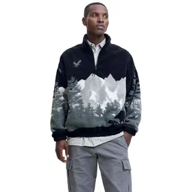 Jack & Jones Bear Mountain Teddy T25 Halvdraget Sweatshirt (Herr)