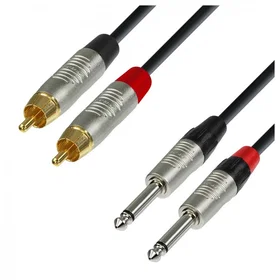 Adam Hall 1/4" Jack to RCA Cable 0.9m K4TPC0090