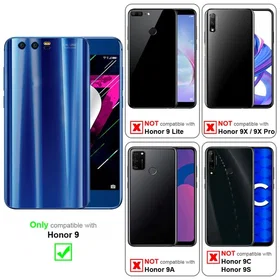 Cadorabo Honor 9 Wallet Case with Magnetic Closure Kickstand and Card Slot for H
