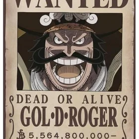 GB eye One Piece Wanted Gol D Roger Poster 91x61cm