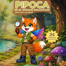 Pipoca en el Bosque Encantado Färgläggningsbok