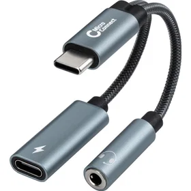 MicroConnect MC-USBC-AUDIOCF USB-C to USB-C PD and Audio Adapter