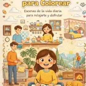 Konges Momentos Cotidianos Para Colorear Färgläggningsbok
