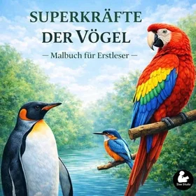 Superkräfte der Vögel Färgläggningsbok för Nybörjare