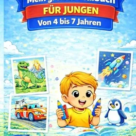 Mein großes Malbuch für Jungen Färgläggbok för Pojkar