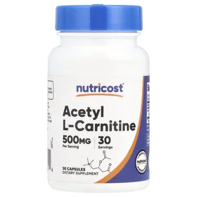 Nutricost Acetyl L-Carnitine 500mg 30 Capsules