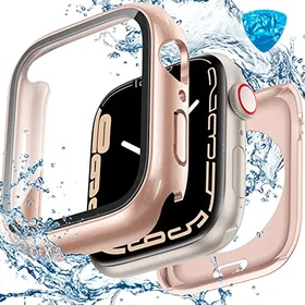 HWeggo Apple Watch Series 9/8/7 41mm Screen Protector (Rose gold)