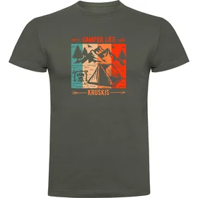 Kruskis Camper Life Kortärmad T-shirt Mörk Armégrön 3XL (Herr)