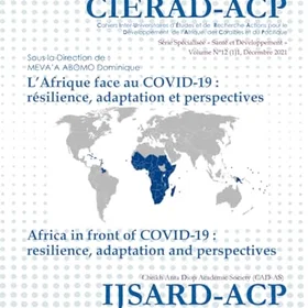 CIERAD-ACP Volym Nr 12 (1)1, December 2021, Specialiserad serie « Hälsa och utveckling »