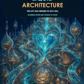 Liquid Architecture: The City That Refused to Stay Still: 40 Surreal Water-Built Worlds to Color Färgläggningsbok