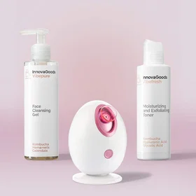 InnovaGoods Kit de Nettoyage Facial Kombucha (Gel Nettoyant Visage, Lotion Toniq