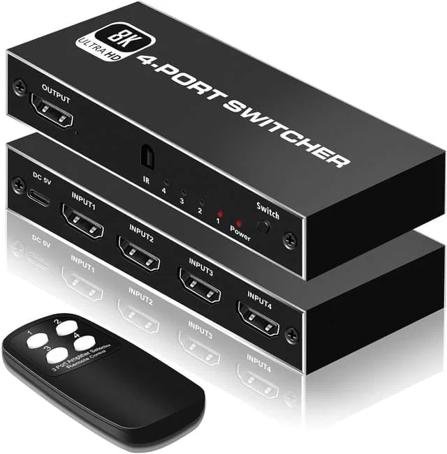 Noerdic HDMI 4-Port 8K 60Hz 4K 144Hz HDMI Switch (SGM-287)