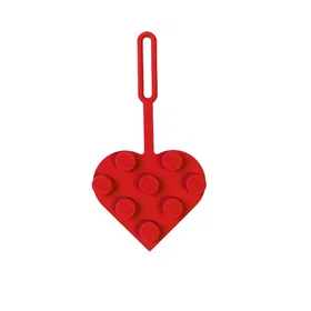 Euromic AS Bag Tag/Luggage tag Brick Heart Red