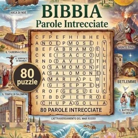 Bibbia Sammanflätade Ord Gamla och Nya Testamentet Karaktärer Mirakel och Parabler Pussel