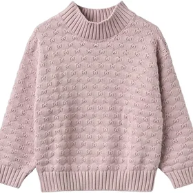 Wheat Chunky Knit Pullover Abby Soft Lilac (Jr)