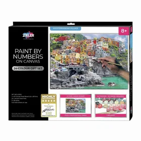 Zieler Mediterranean Village Måla Själv Antal Set (24pcs)