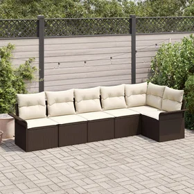 vidaXL Hage Sofasett med Pute 6 Deler 3354047