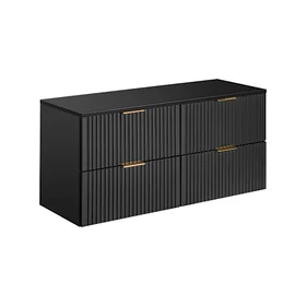 Petits Adriel Vanity Cabinet 120cm Black (5907611658550_CAFR)