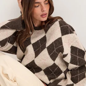 Pieces Lös O-halsrutig Stickad Cardigan (Dam)