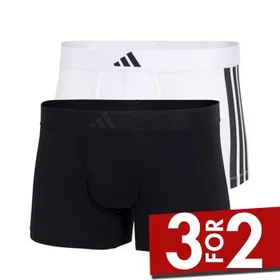 Adidas Active Flex Cotton 3 Stripes Low Rise Trunk 2-pack