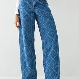 Calvin Klein Jeans Lav Talje Løs Jeans (Dame)