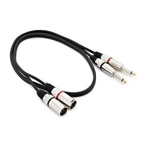 Gear4music XLR Jack Amp/Mixer Cable 1m DUALAMPCABLE-1M