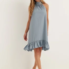 Selected Slfdelia Regular Halterneck Kort Kjole