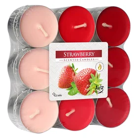 Bispol Strawberry Scented Candle 18pcs