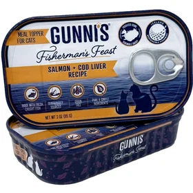 Gunnis Fisherman's Feast Meal Topper Salmon & Cod Liver 85g