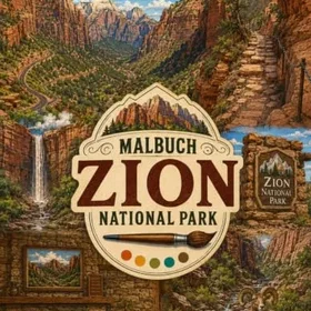 Zion National Park Färgläggningsbok för Vuxna