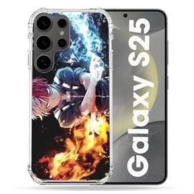 Cokitec Förstärkt fodral för Samsung Galaxy S25 Manga My Hero Academia Shoto