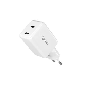 Epico UltraBoost GaN Væglader 2x USB-C 35W