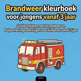 Brandweer Färgläggningsbok för Pojkar Ålder 3+