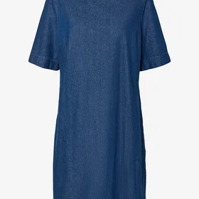 Pieces PcTenim Denim Kort Kjole
