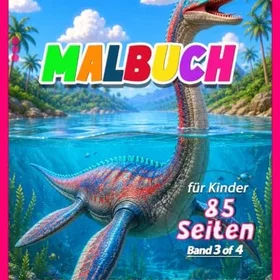 Discover Dinosaurier-malbok för barn